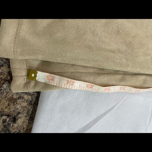 New without tags faux suede leggings max studio small - Picture 6 of 8